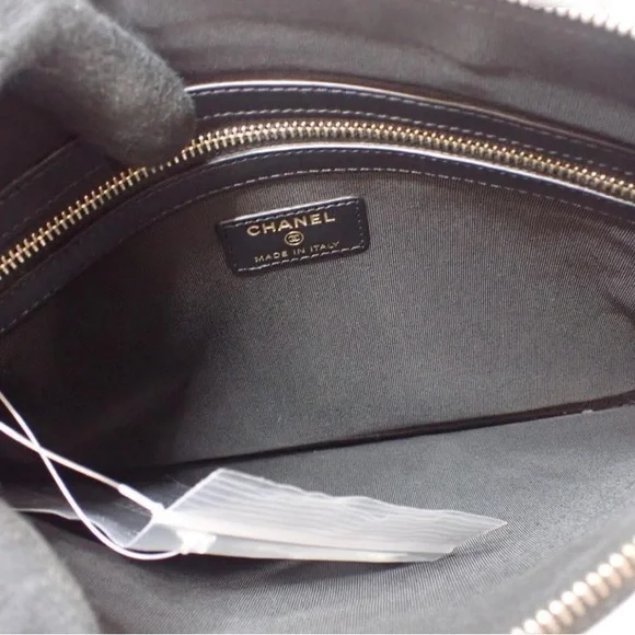 Boy Chanel Black Quilted Caviar Leather Clutch - Picture 9 of 12